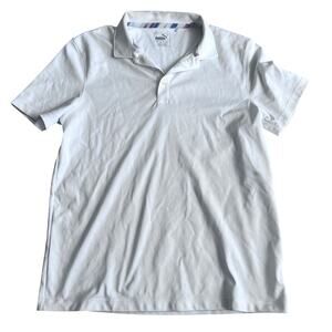 Puma Golf White Polo Shirt - Youth Large, Some Wear